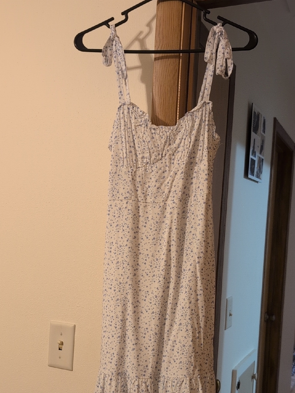 Hollister Summer Dress with Light Blue Floral Print